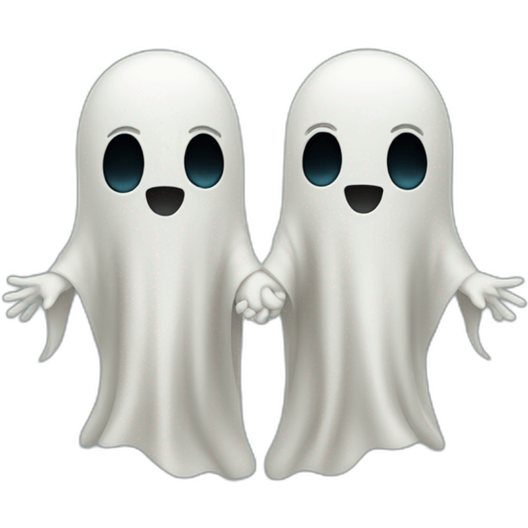 ghosts holding hands emoji