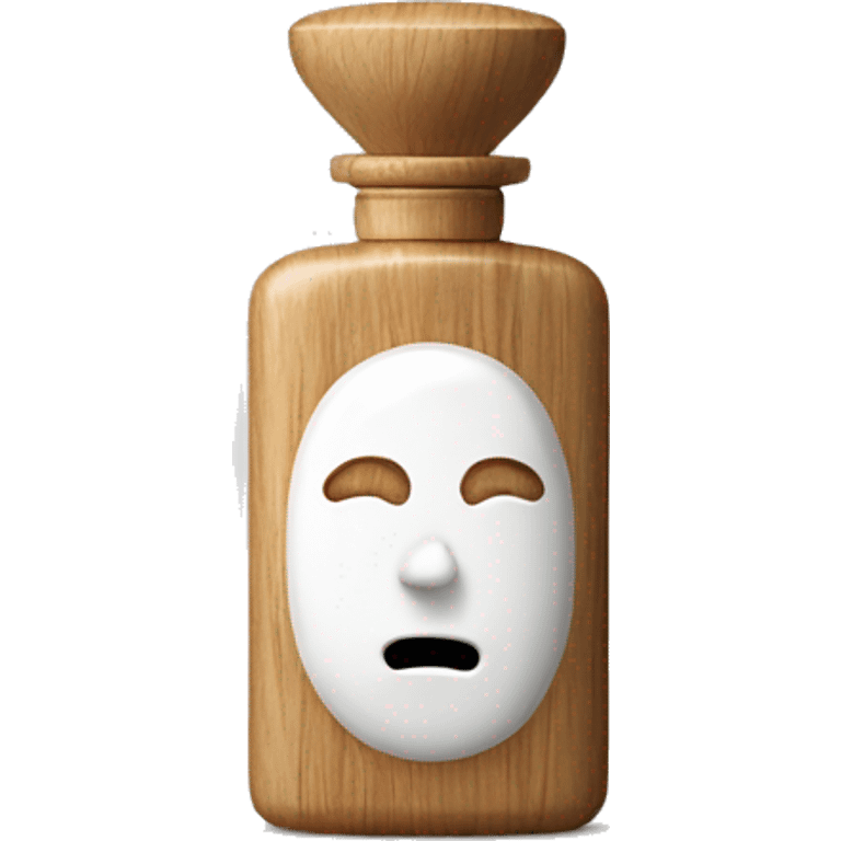 Wood stick white parfum bottle  emoji