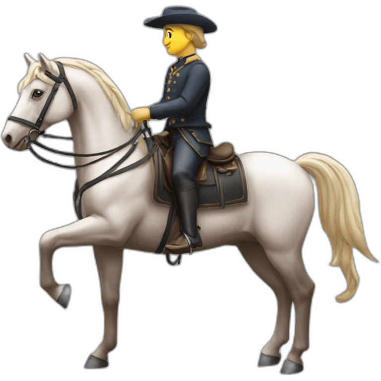 Masson sur un cheval emoji