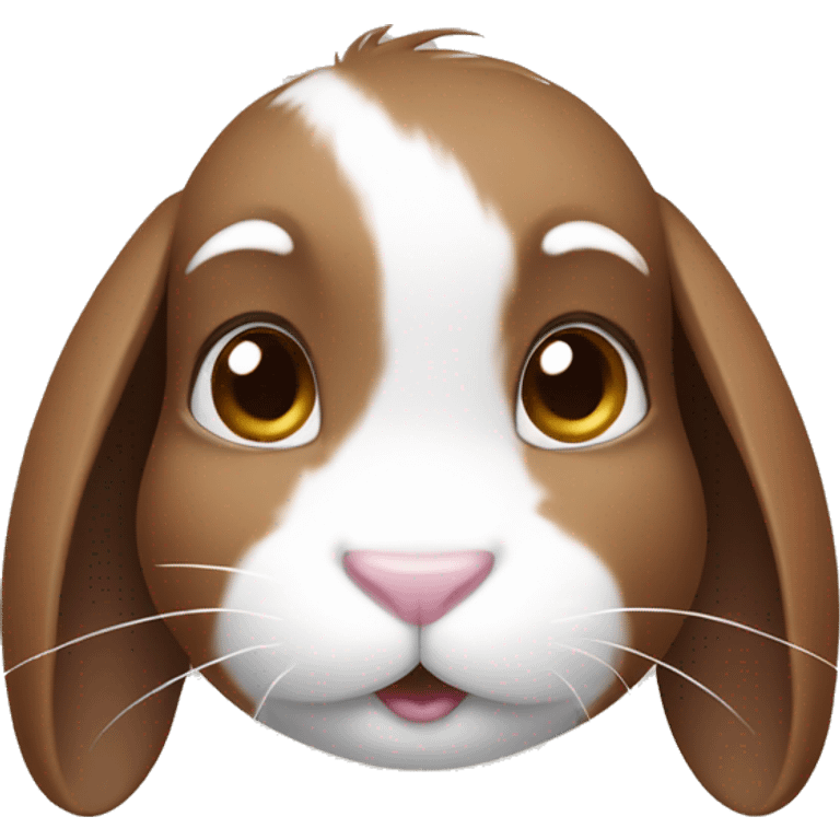 brown and white bunny emoji