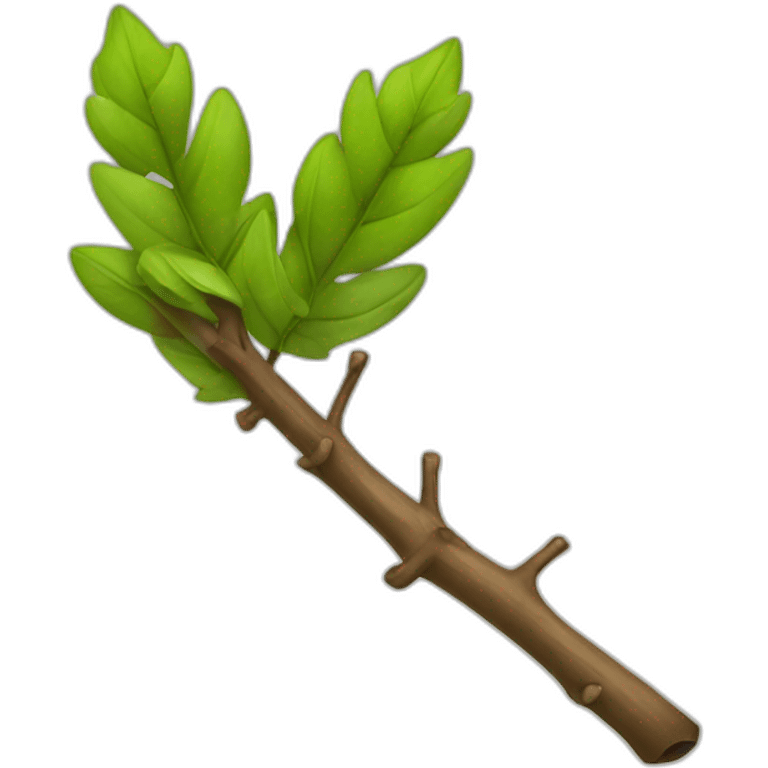 little stick with a branch emoji