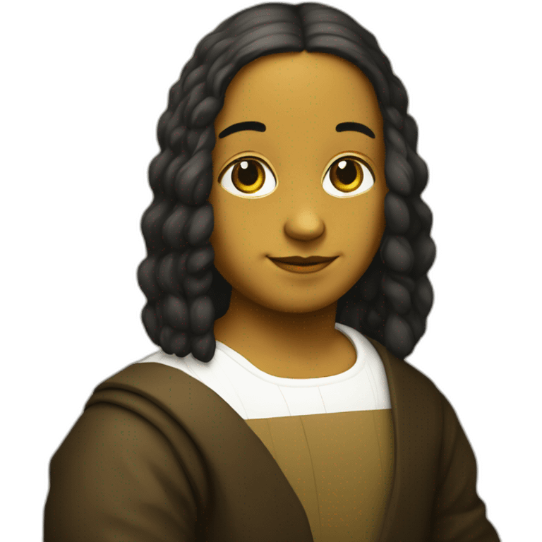 Mona lisa as a boy emoji