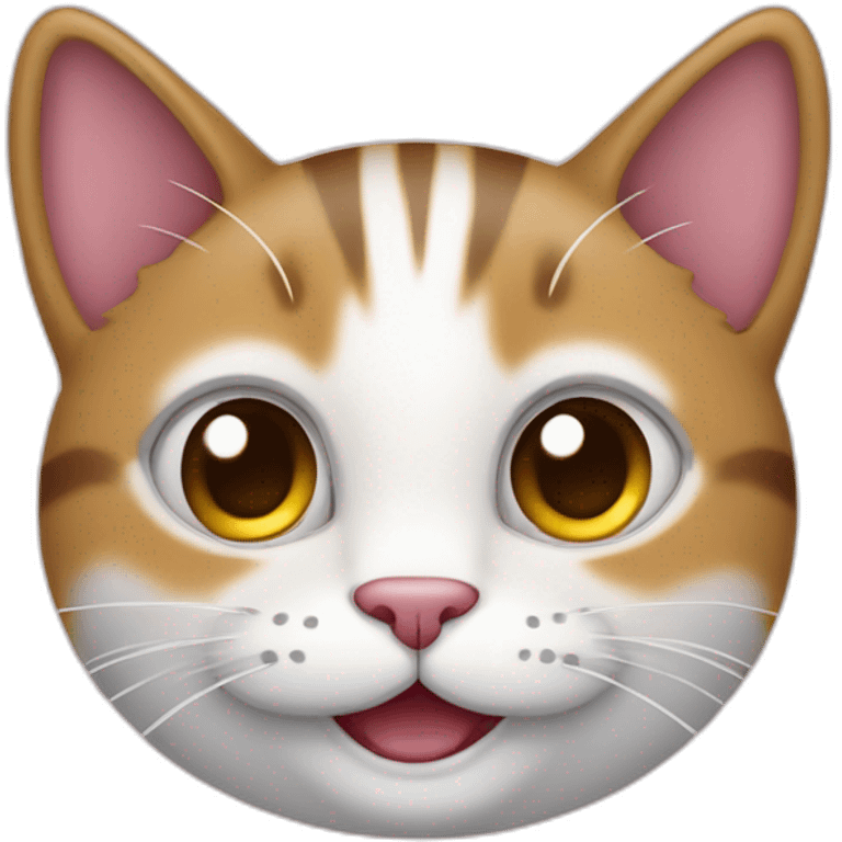 gato de óculos com sorriso emoji