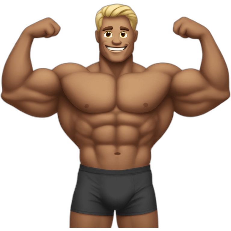 Muscle men emoji