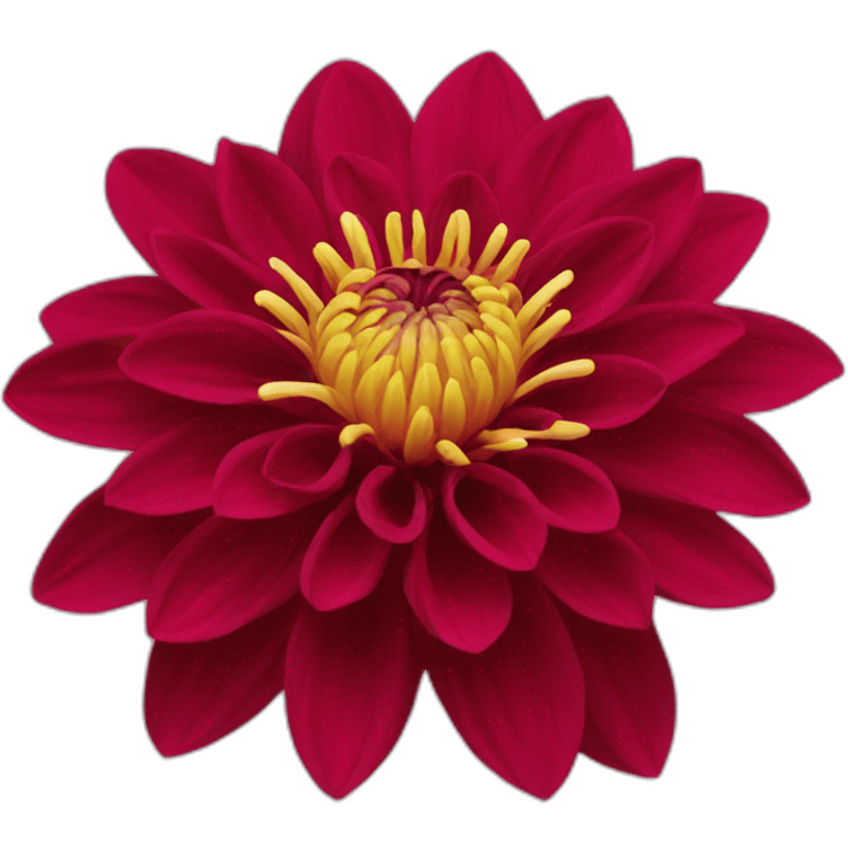 Crimson dahlia emoji