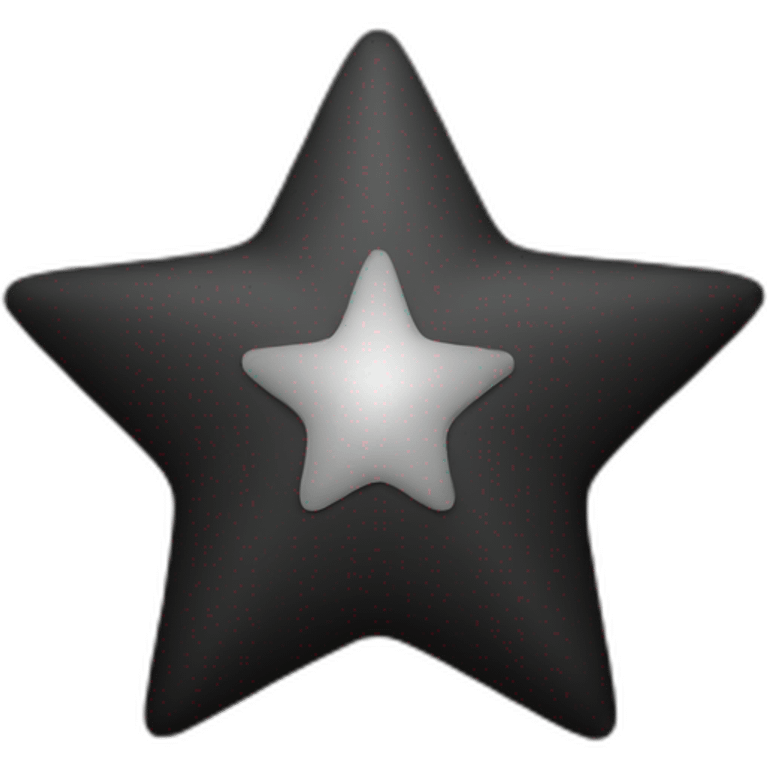 Star that black color emoji