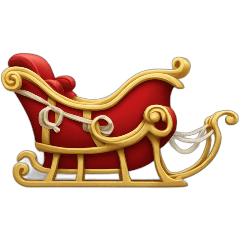 Santa's-sleigh emoji