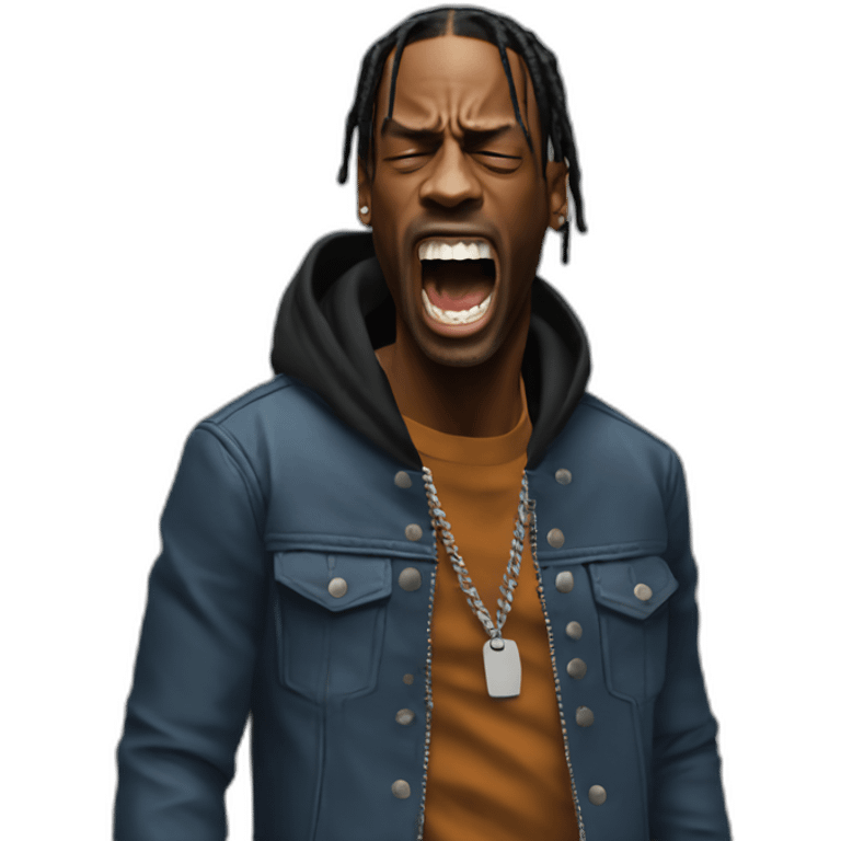 Travis scott yelling emoji