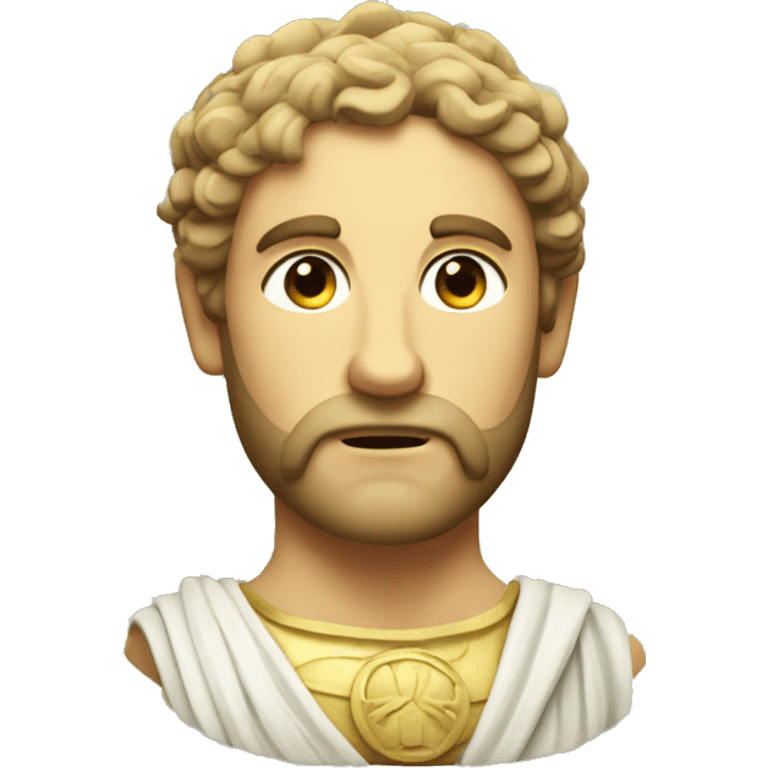 Greek god with small leaf laurel crown emoji