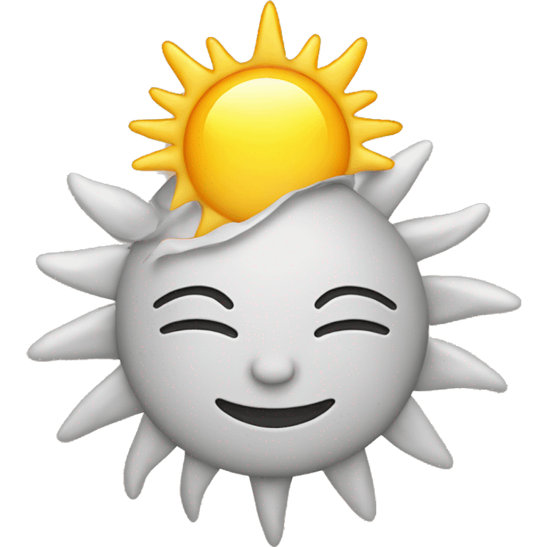 Sun face morning emoji