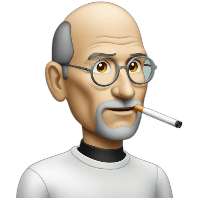 steve jobs smoking emoji