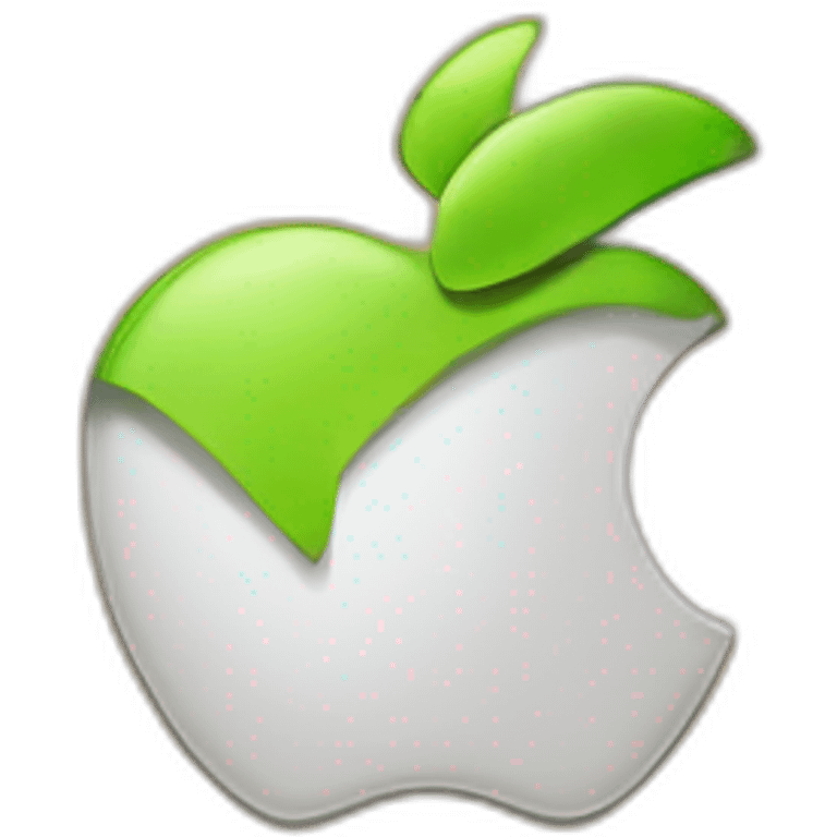 Logo Android qui combat logo apple emoji