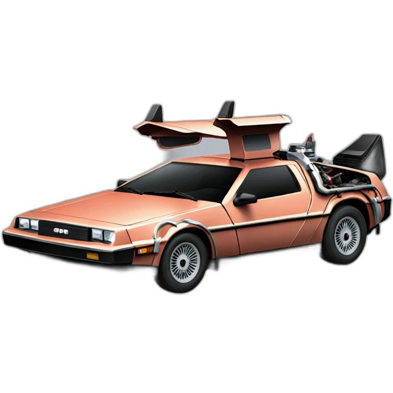 car from back to the future emoji