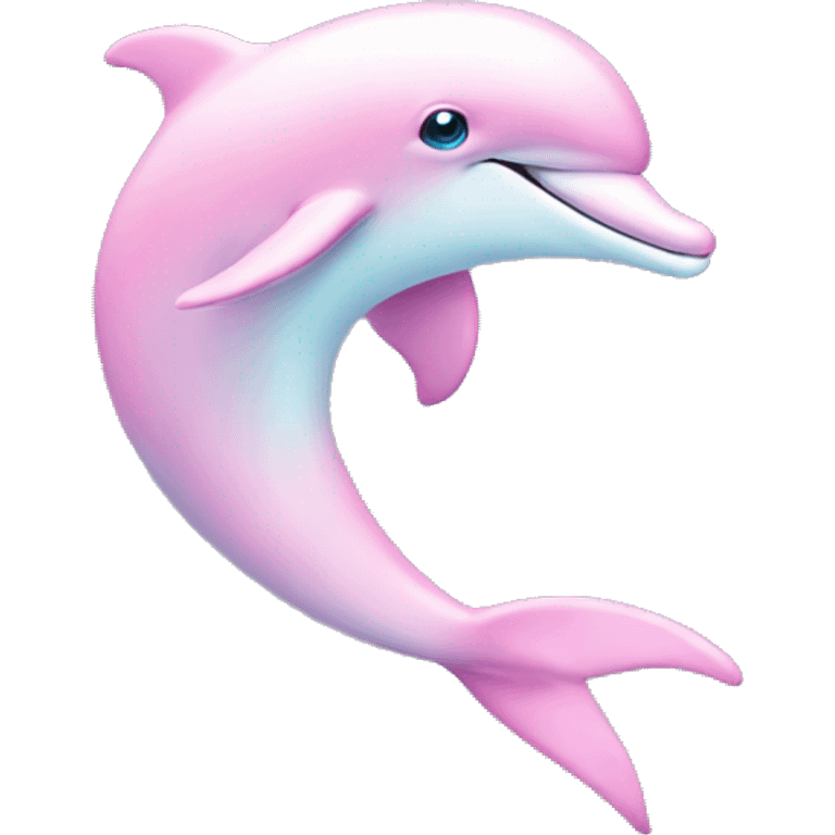 Pastel-pink-colors-dolphin emoji