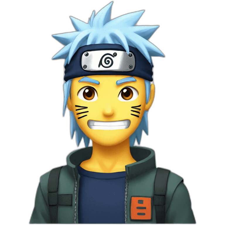 Naruto shows hi emoji