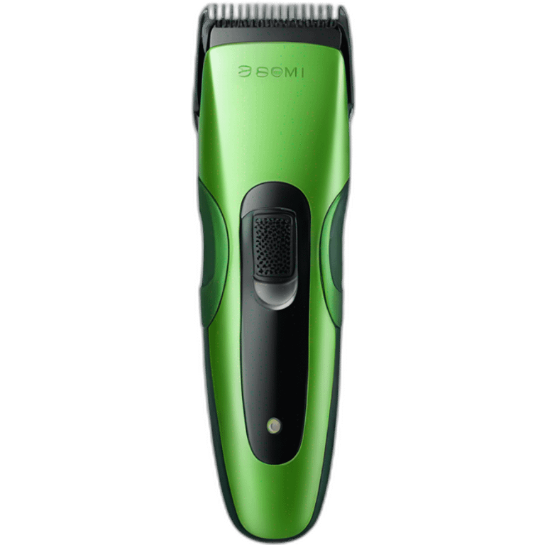 small hair trimmer green color emoji