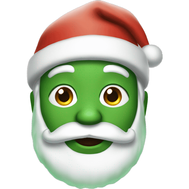 Green Santa clause  emoji