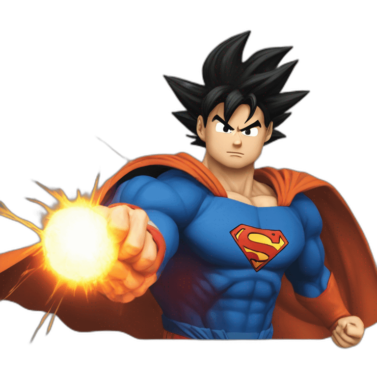 Goku VS superman emoji