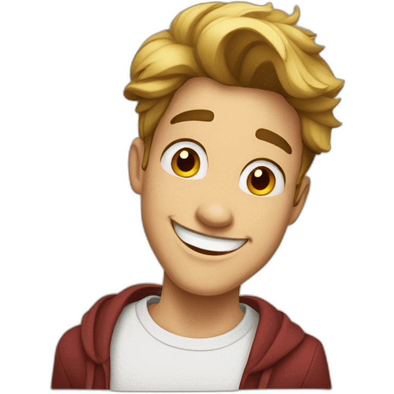 disney style persona male happy smiling emoji