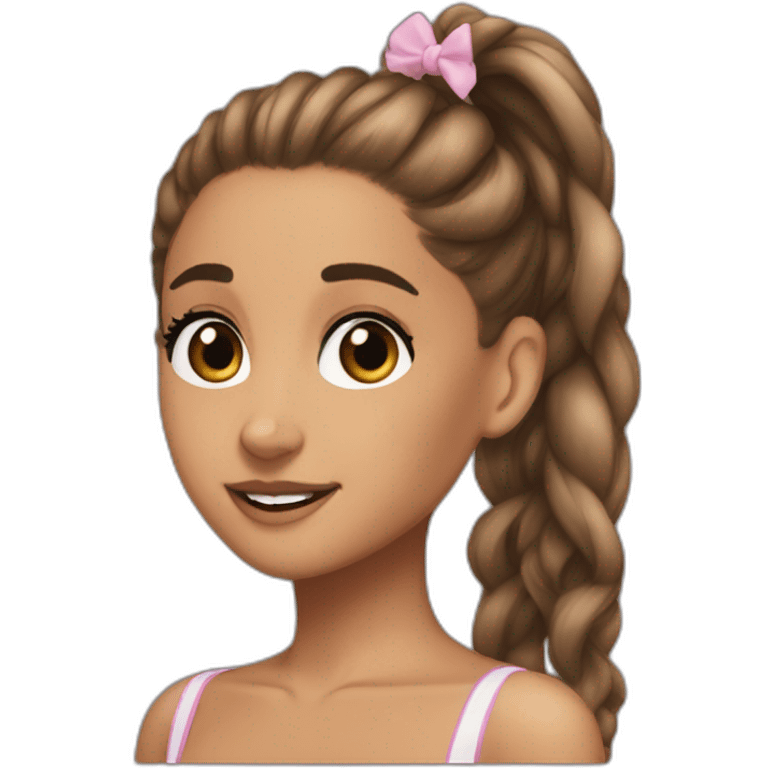 Ariana Grande with brun hair  emoji