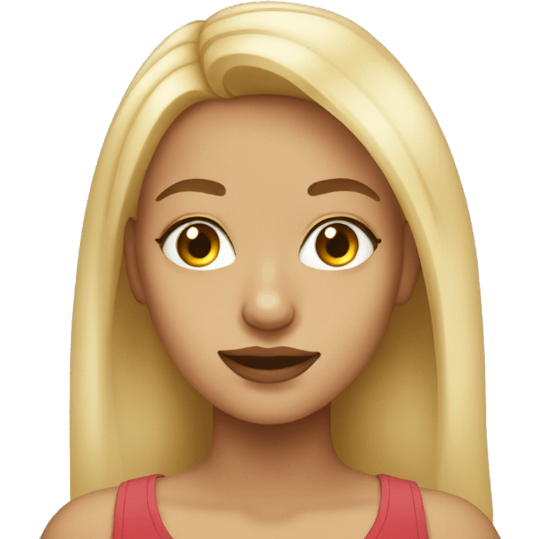 blonde girl with nose piercing emoji