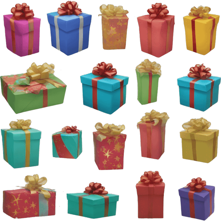 gift wrapping new year emoji