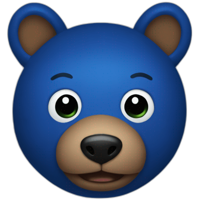 dark blue stuffed animal  emoji