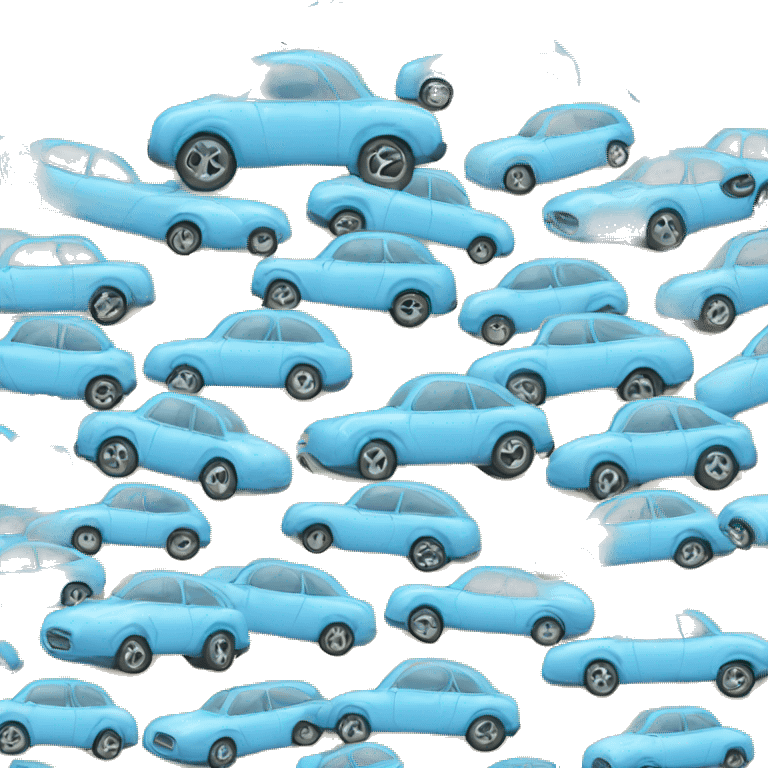 baby blue car emoji