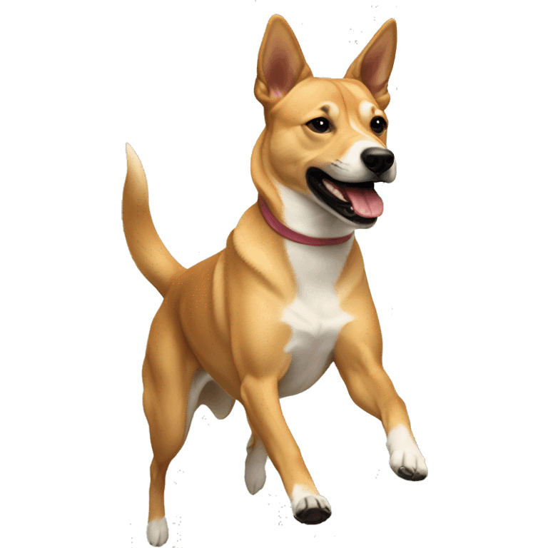 Carolina dog running emoji