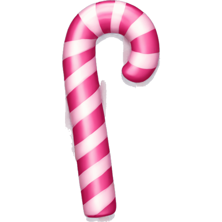 Pink candy cane  emoji