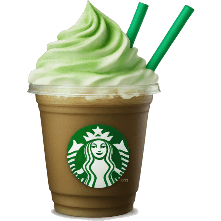 Starbucks matcha frappucino emoji