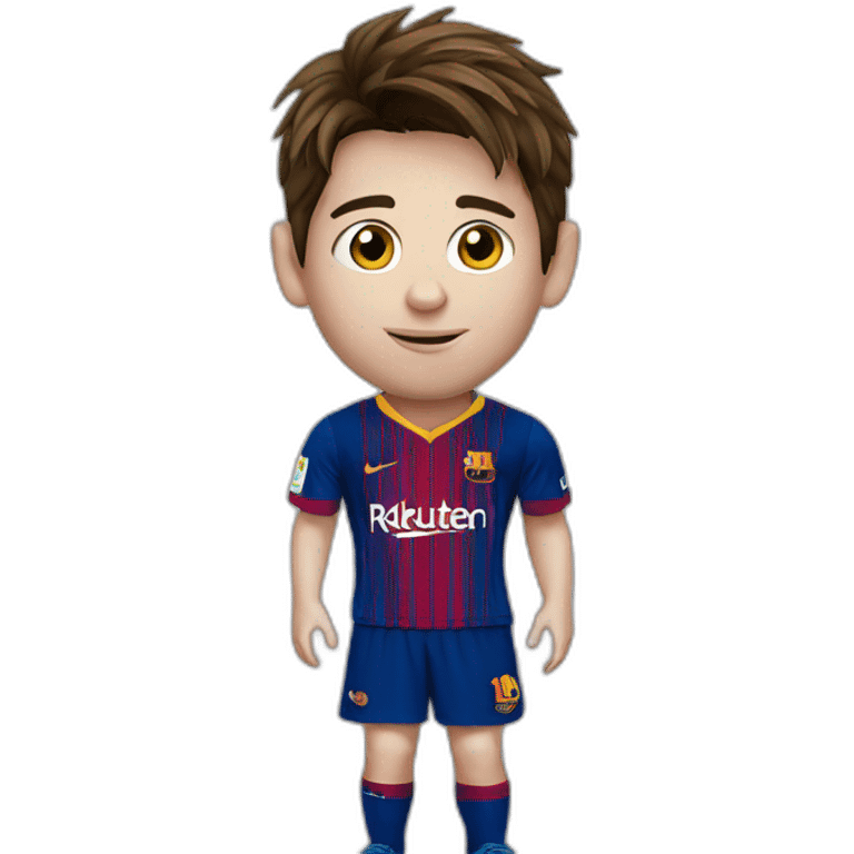 young leo messi emoji