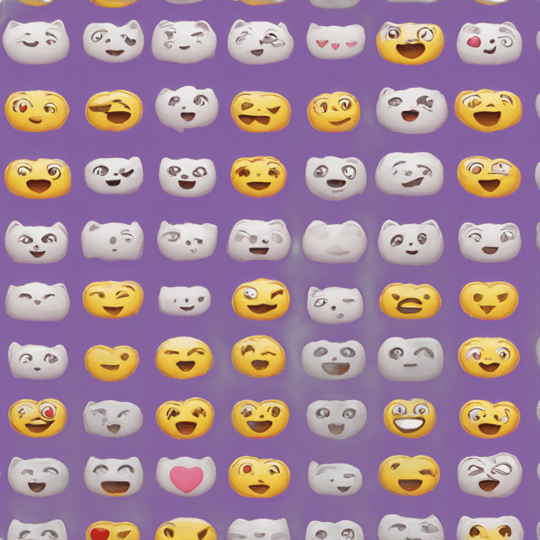 Chat avec des cœurs emoji