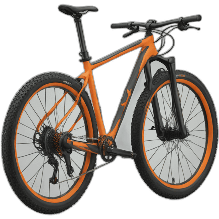 Five Orange Mountain bike emoji