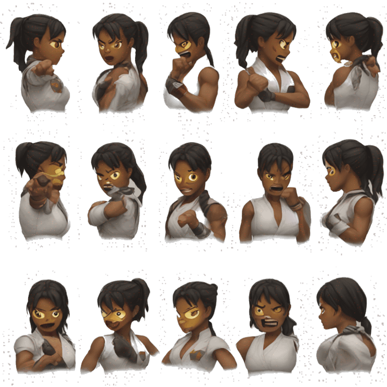 Woman Street fighter  emoji