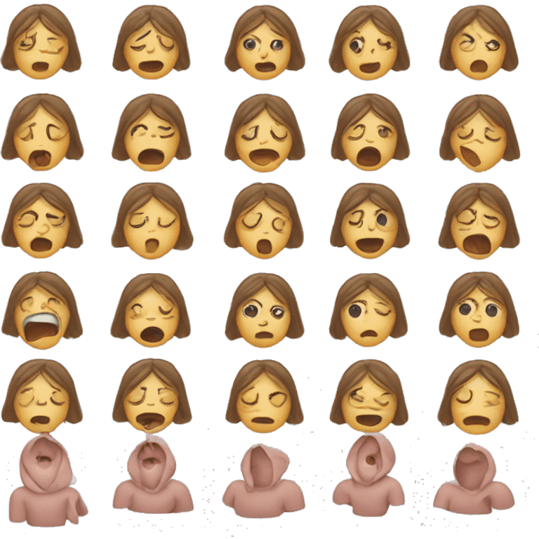 The woman inhales air through her mouth, the diaphragm moves down, the abdomen bulges out emoji