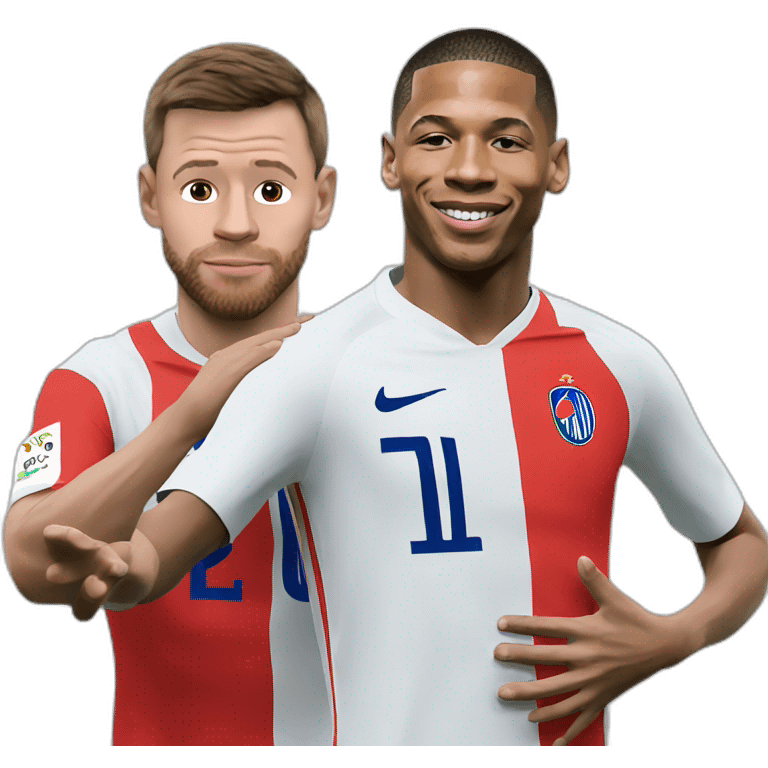 Mbappe sur messi emoji