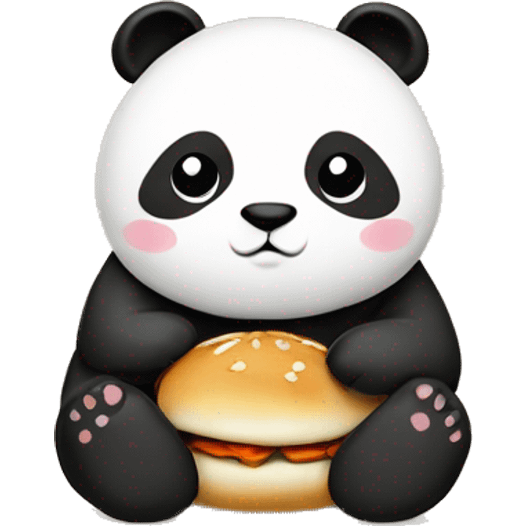 panda with bao buns emoji