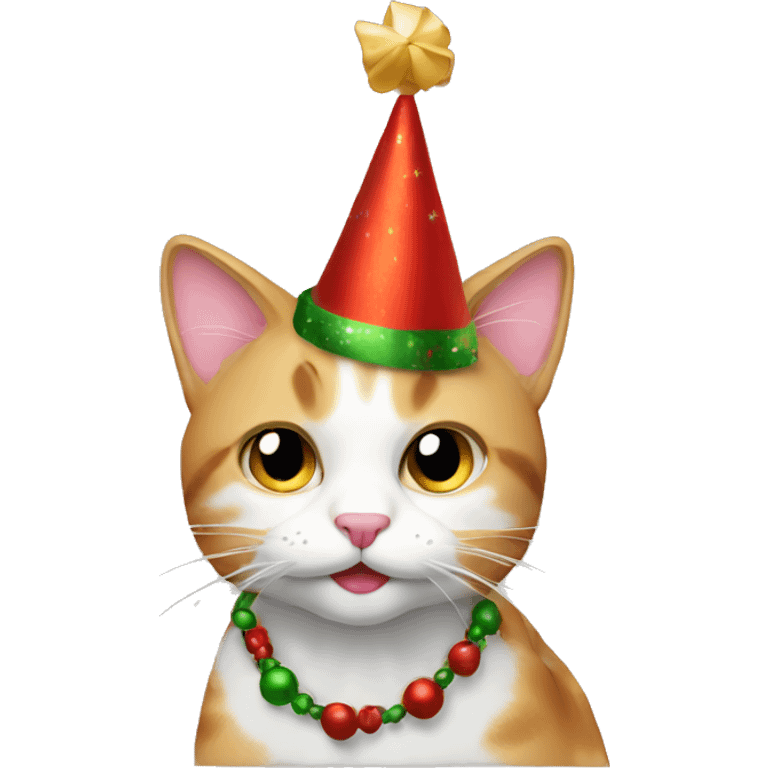 festive cat emoji