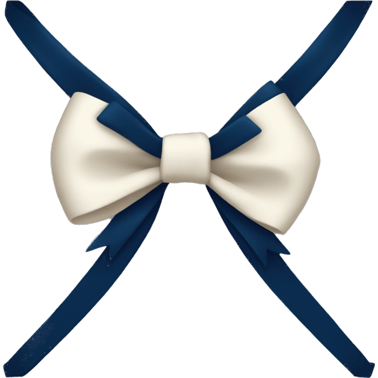 Navy blue bow  emoji