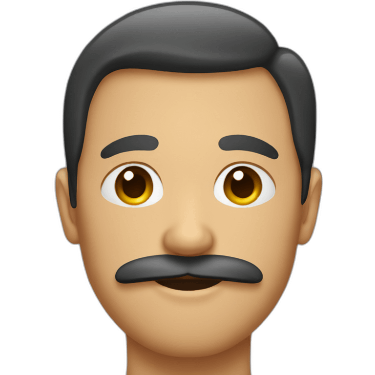 Person with a square mustache emoji