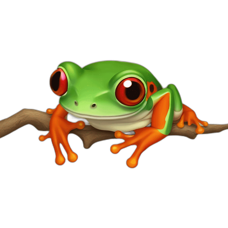 red eye tree frog emoji