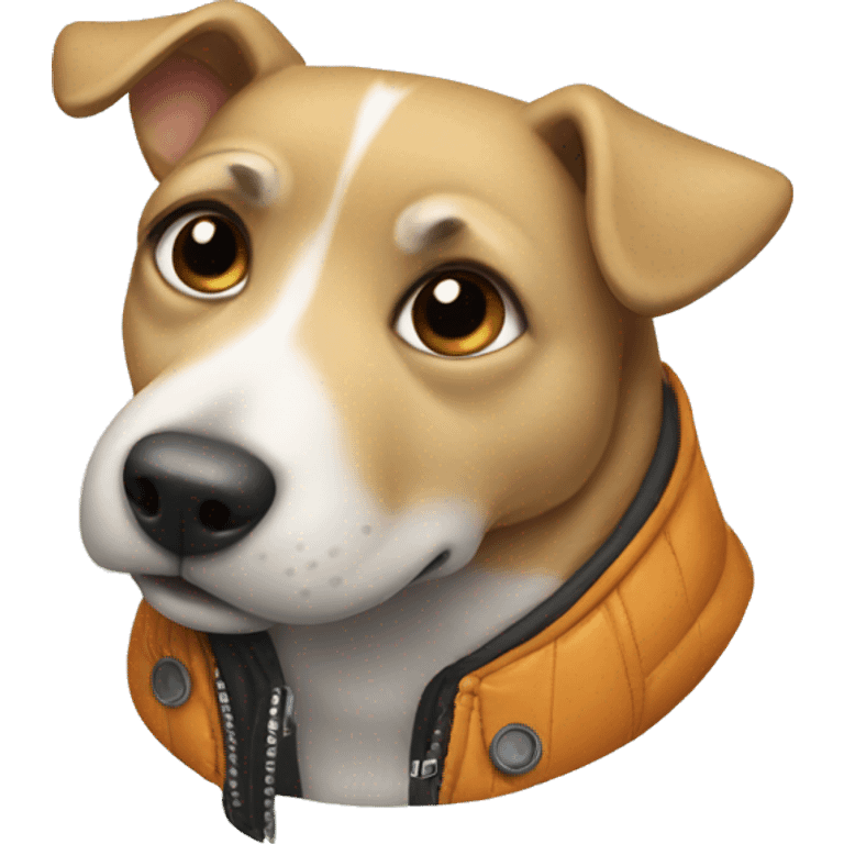 dog with jacket emoji