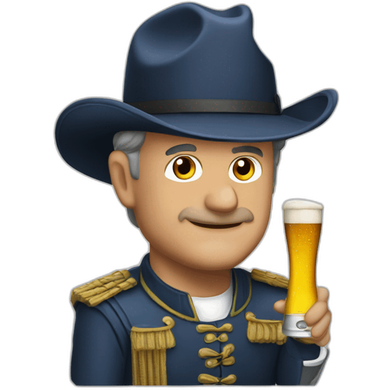 Jean Lassalle with 3 beer emoji