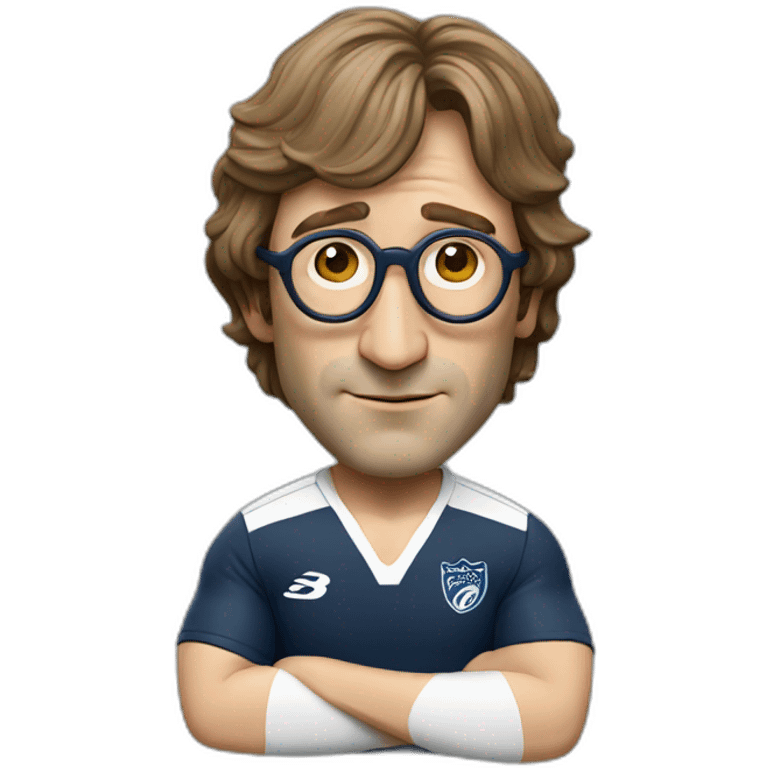 John lennon playing rugby emoji