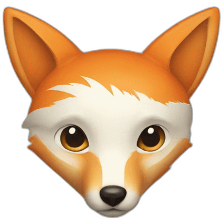 a ribbon fox emoji