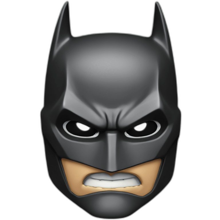 Batman impressionné avec la bouche grande ouverte  emoji