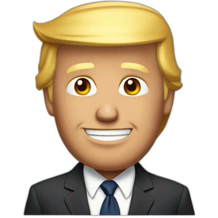 Donald Trump in suit emoji