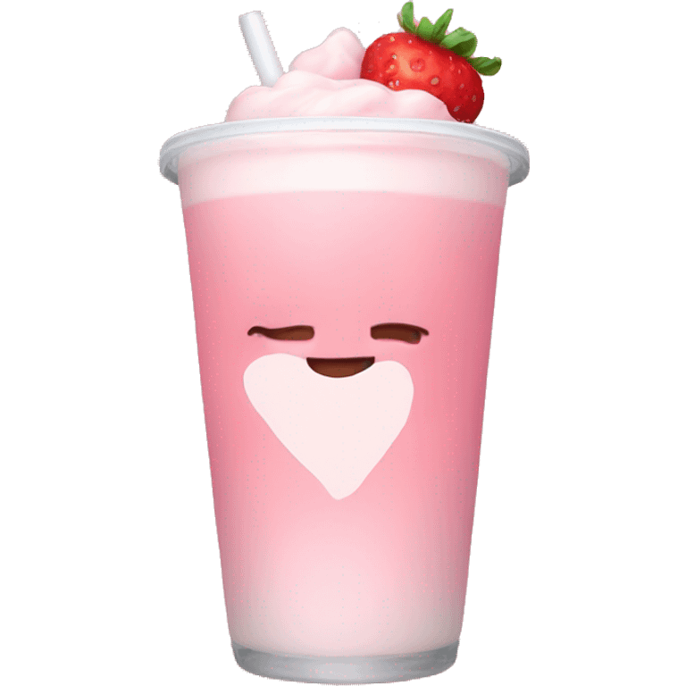 Strawberry milk love emoji