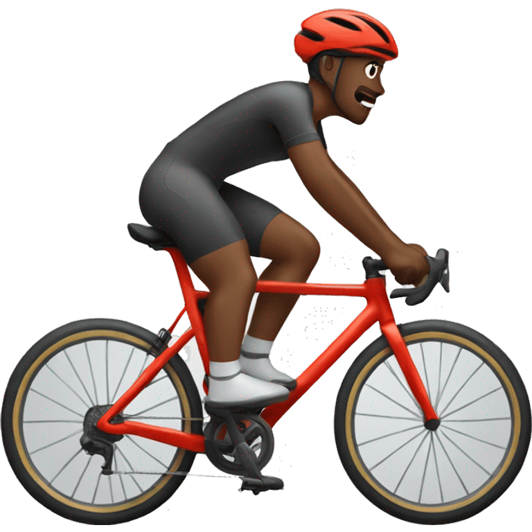 cyclist on a bike cyling mountain emoji